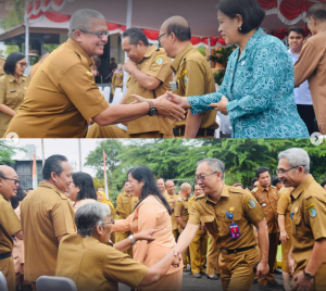 Wabup Sintang Jadi Pimpin Apel Awal Tahun 2024 dan Silaturahmi Natal 2023