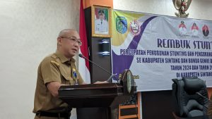 Asisten III Buka Rembuk Stunting Kabupaten Sintang Tahun 2024