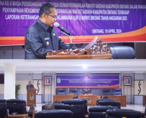 Melkianus Sampaikan Tanggapan Pemkab Sintang Atas Rekom DPRD Sintang