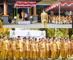 Sekda Sintang Jadi Pembina Apel Bulanan dan Halal Bi Halal Idul Fitri 2024