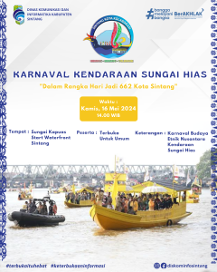 Pemkab Sintang Gelar Lomba Perahu Hias, Kelompok Masyarakat Diajak Untuk Ikut