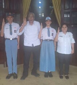 Bupati dan Sekda Sintang Terima Dua Pelajar Sintang Yang Akan Ikuti Seleksi Paskibaraka Nasional Tahun 2024