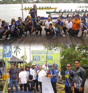 Wabup Sintang Buka Lomba Sampan Bidar Dalam Rangka HUT Kota Sintang Tahun 2024