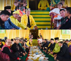 Bupati dan Wabup Sintang Hadiri Makan Saprahan Di Istana Kesultanan Al-Mukarramah Sintang