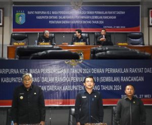 Bupati Sintang Hadiri Rapat Paripurna Ke-2 Masa Persidangan II Tahun 2024 DPRD Sintang Penyampaian 9 Raperda 2024
