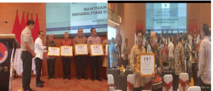 Kaban PBD Sintang Ikuti Acara Penyerahan Bantuan Hibah di BNPB RI