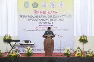 Kakan Kemenag Sintang Dukung Pelaksanaan Pesparani Katolik di Kabupaten Sintang