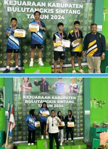 Kejurkan Bulutangkis 2024 Sukses Digelar Disporapar Sintang