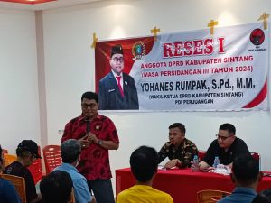 Himpun Masukan Masyarakat, Yohanes Rumpak Wakil Ketua DPRD Sintang Laksanakan Reses di Kelurahan Akcaya