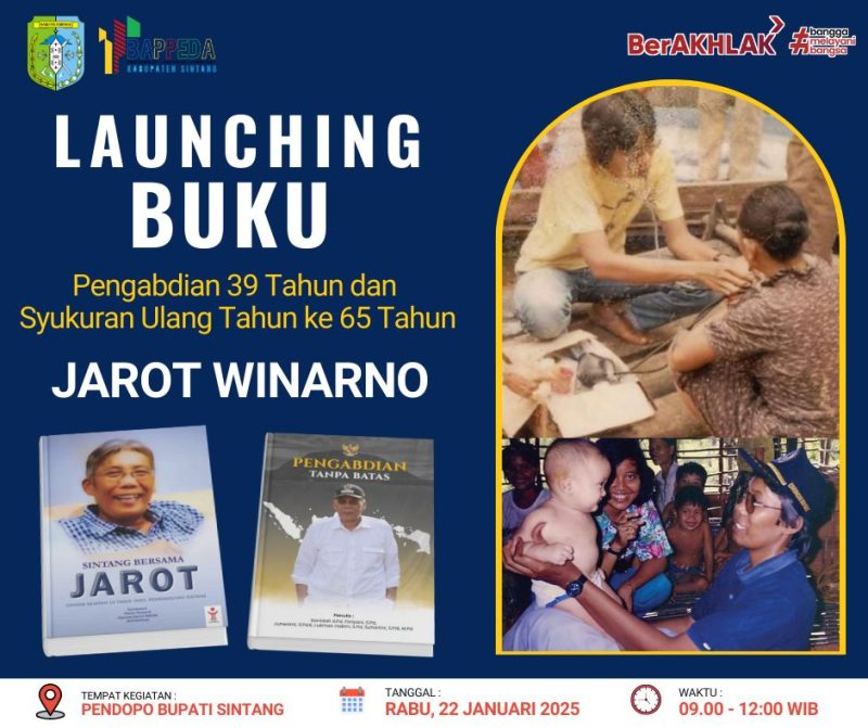 Buku Sintang Bersama Jarot, Bappeda Sintang Siapkan Electronic Book Bagi Masyarakat