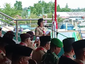 Upacara Pembukan Raida 2025, Hendrika Ketua Panitia Raida Se Kalbar 2025 Laporkan Kesiapan