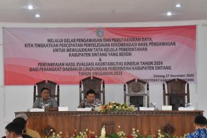 Inspektorat Laksanakan Kegiatan Gelar Pengawasan dan Pemutakhiran Data Kabupaten Sintang Tahun 2025